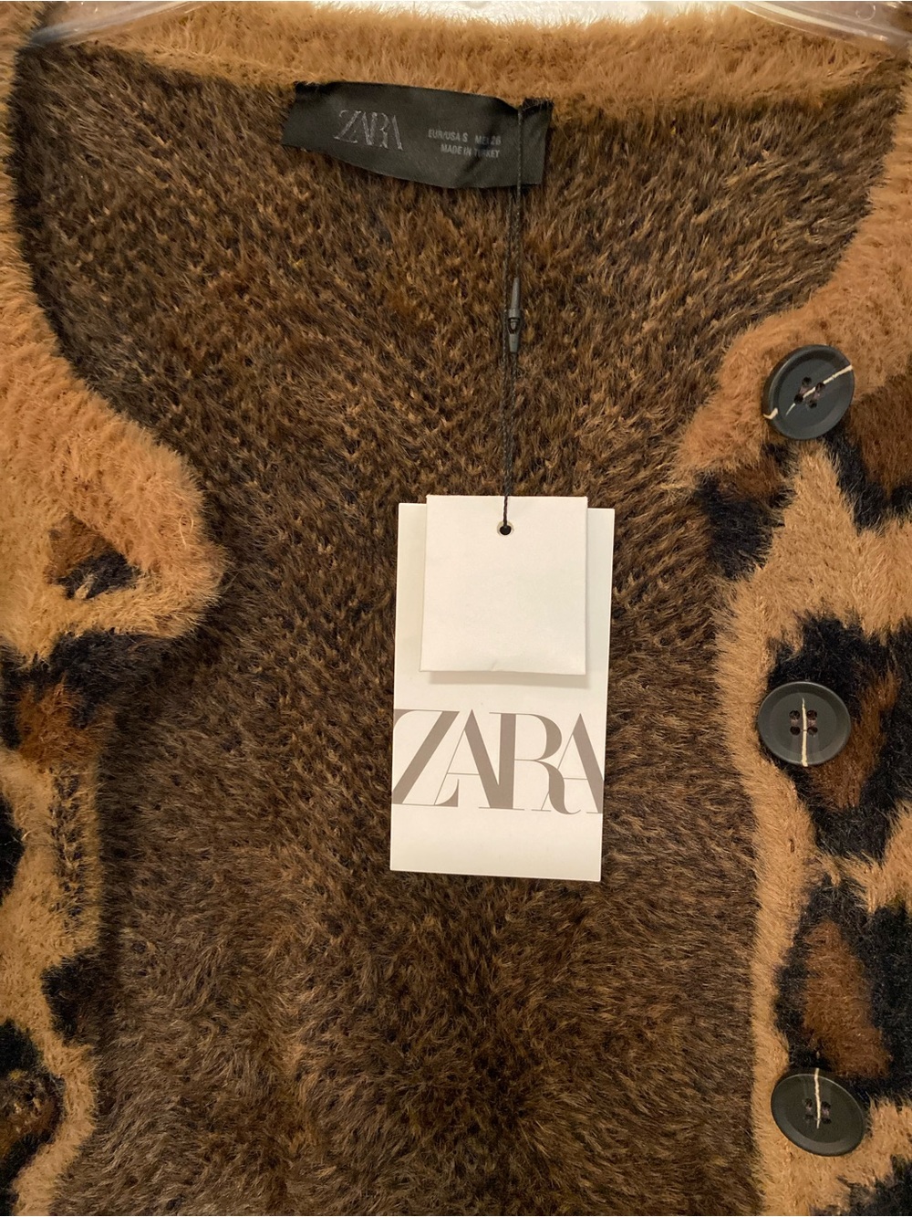 ZARA Leopard Cardigan, NWT - Picture 10 of 16